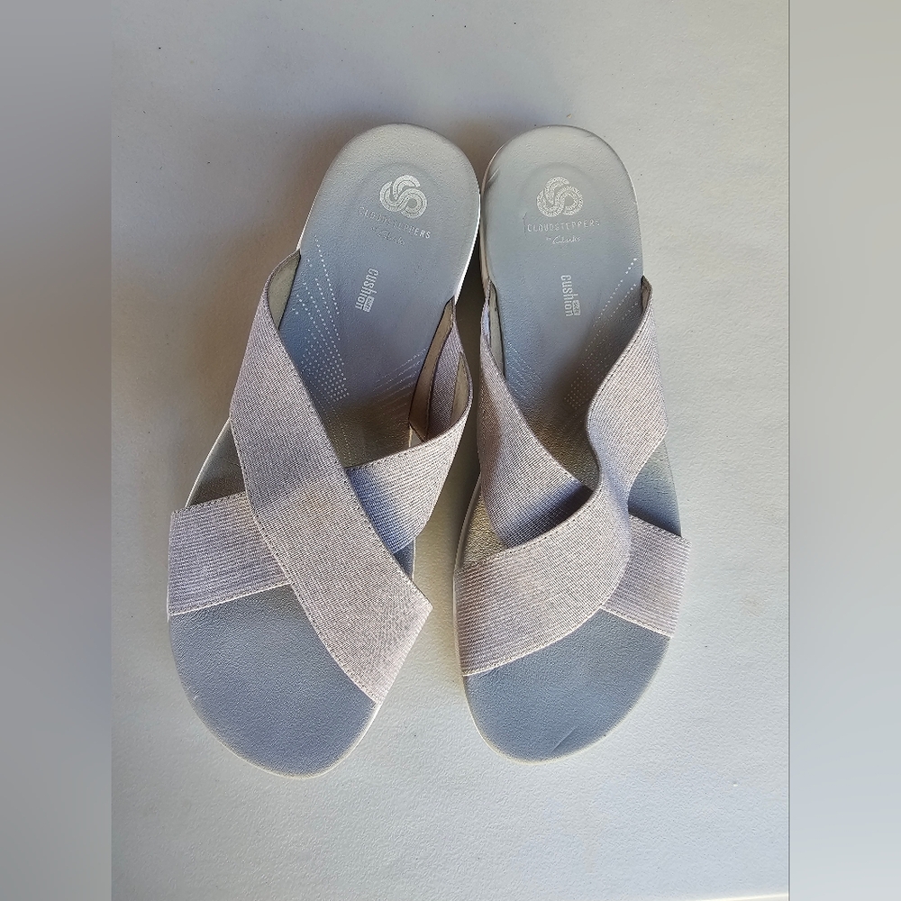 CLARKS Cloud Steppers Sandals, Sz 10.5
